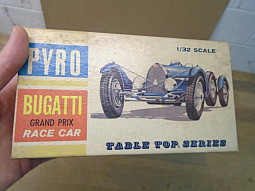 Slotcars66 Bugatti GP Race Car 1/32nd scale Pyro plastic construction kit  